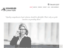 Tablet Screenshot of downriverlawyer.com